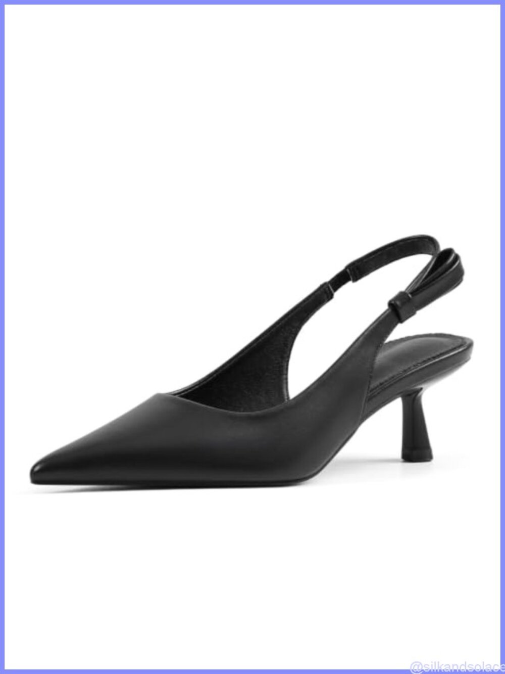 Kitten Heels Slingback Closed Toe Pointed Toe Pump Heels
